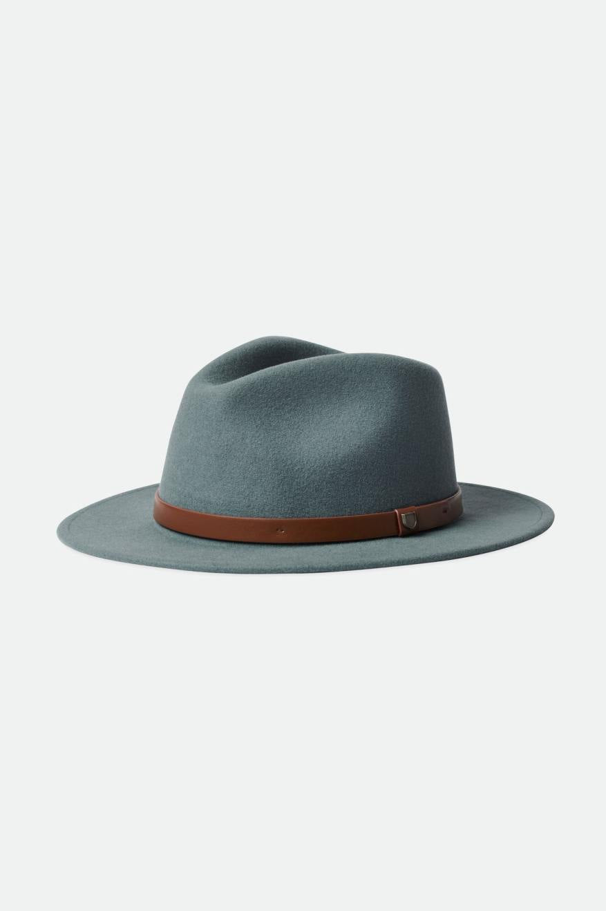 Sombreros De Fieltro Brixton Messer Fedora Mujer Azules | 048263LSO