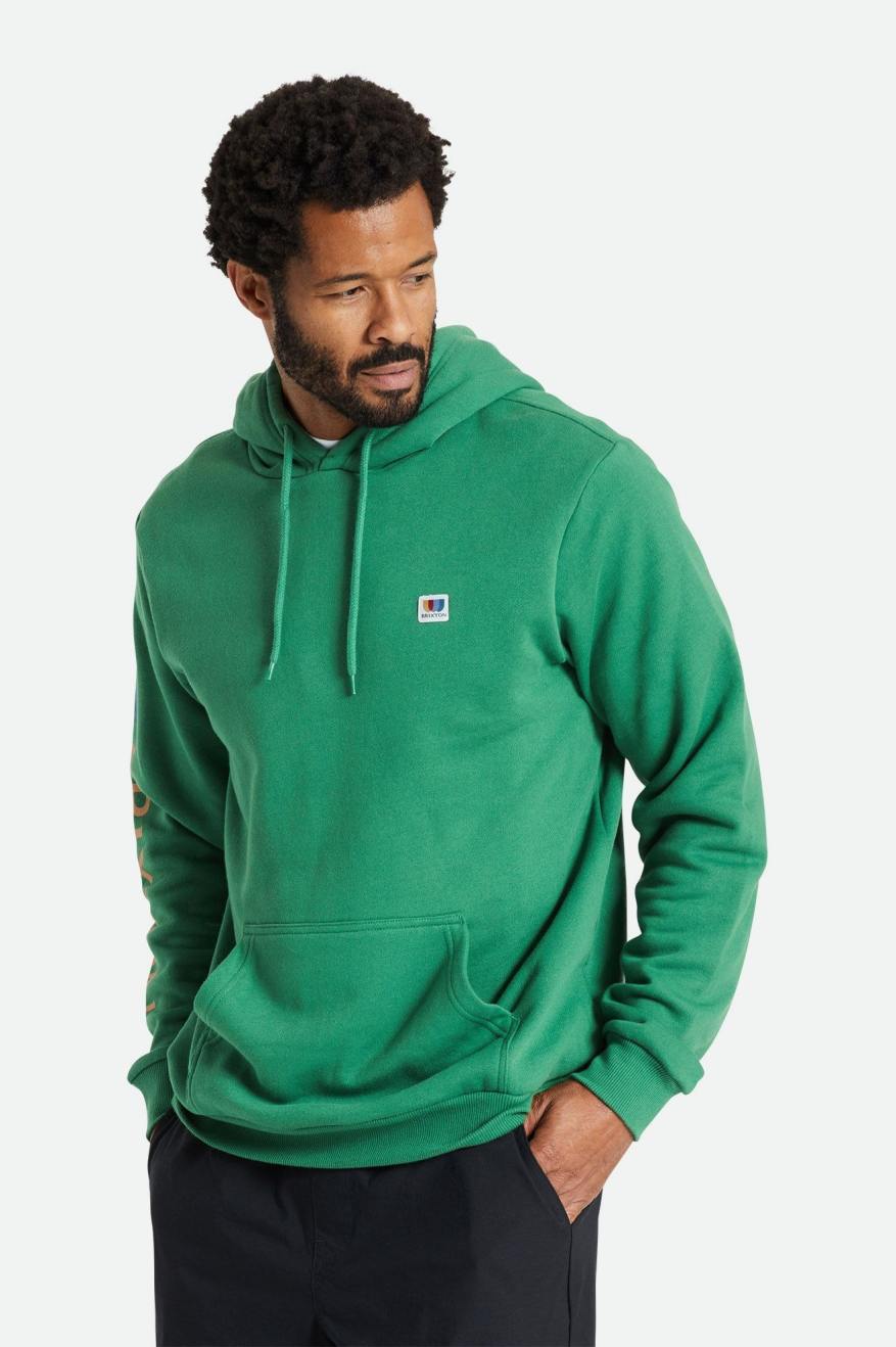 Sudadera Con Capucha Brixton Alton Hombre Verde | 946517BKO